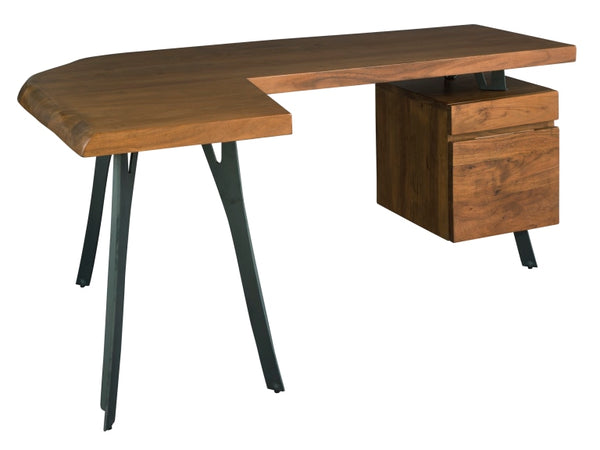 Boulder Desk with File Front View