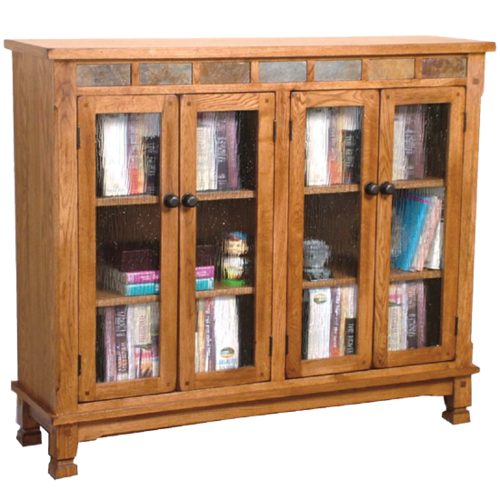 Sunny Designs Sedona Rustic Bookcase with Doors 2813RO2