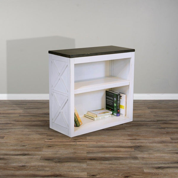 Sunny Designs European Cottage/Charcoal Gray Bookcase lifestyle view