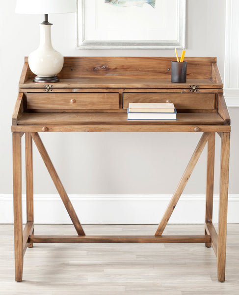 Safavieh Wyatt Writing Desk W/Pull Out Oak