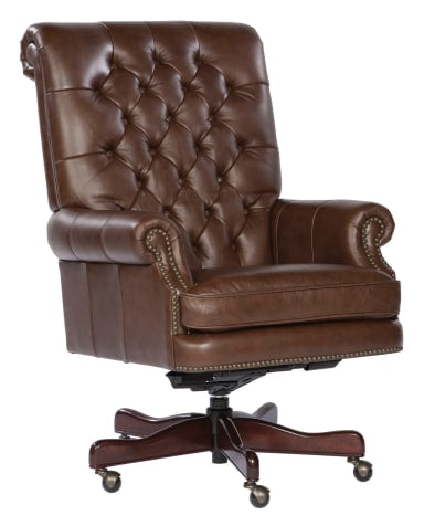 Hekman Furniture Leather Executive Chairs - Coffee