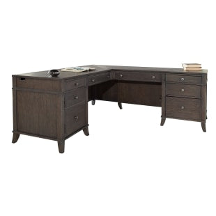 Hekman Urban Executive L-Desk - Front View