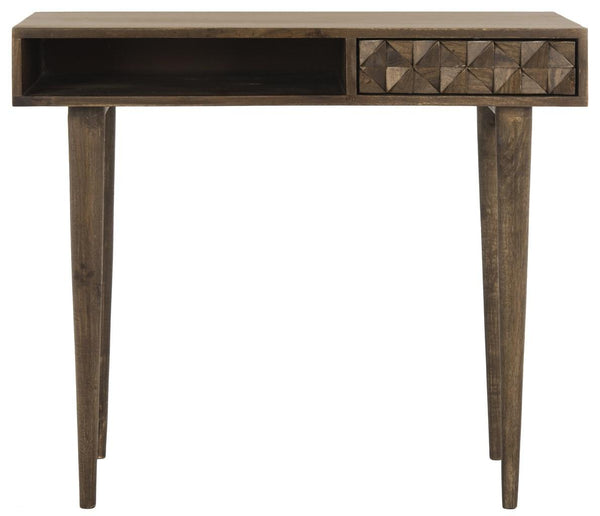 Safavieh Zinnia Desk Walnut/Mango Wood