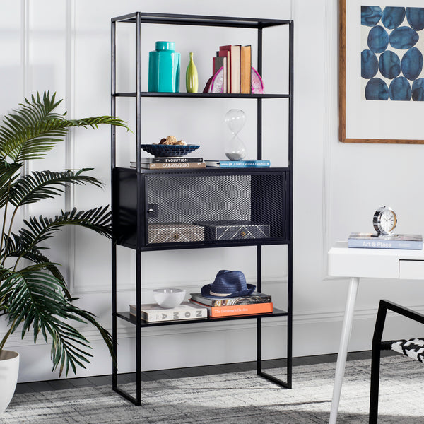 Safavieh Abay 31.5- Inch Width Storage Bookshelf  lifestyle view