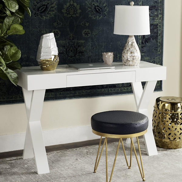 Safavieh Alessia Mid Century Lacquer One Drawer Vanity Desk lifestyle view