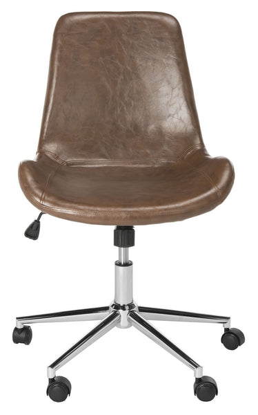 Safavieh Fletcher Swivel Office Chair Brown