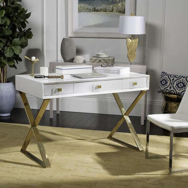 Safavieh Yesenia Lacquer Desk lifestyle view